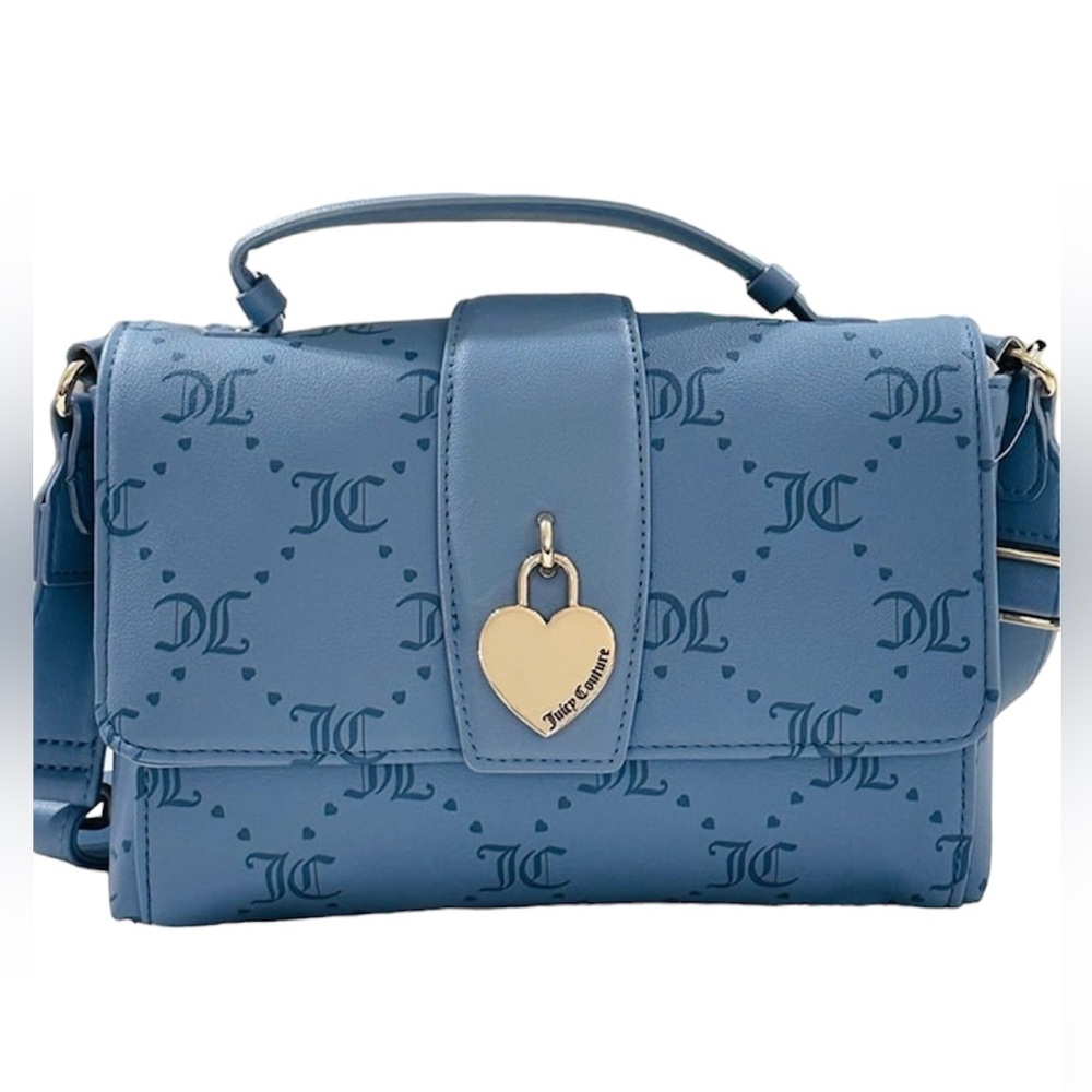 NWT Juicy Couture Choose Juicy Slate Blue Crossbody $79